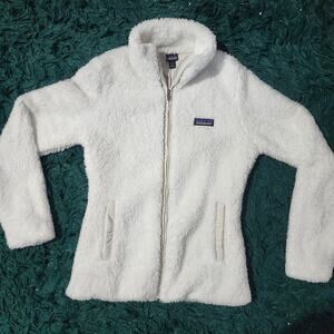 Patagonia Women’s Los Gatos Fleece Jacket Cream Full Zip Size Small